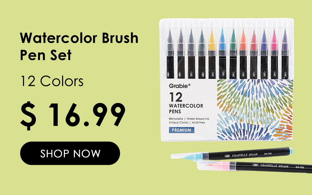 Grabie Premium Watercolor Pens, Watercolor Markers, Watercolor